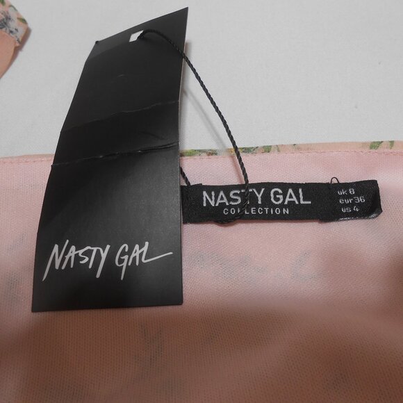 NEW Nasty Gal Collection hi-Low design layered sheer cocktail Dress size 4 👩✨ - Picture 10 of 15